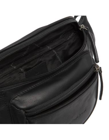 Sac Banane en cuir véritable noir