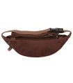 Chocolate genuine leather fanny pack