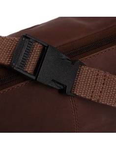 sac Banane en cuir véritable chocolat 2