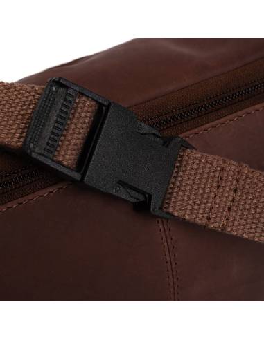 sac Banane en cuir véritable chocolat