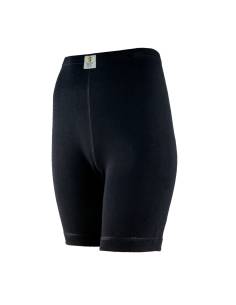 Short long femme noir pure laine mérinos