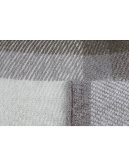 Etole chaude à poches en pure laine vierge beige 04 tartan