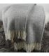 Plaids gris et écrus en laine fabriqués en scandinavie 140*240 cm