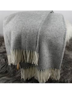 Warme, weiche, einfarbige Plaid aus reiner Wolle