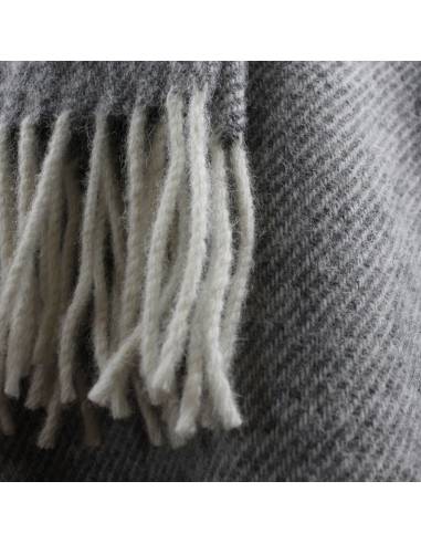 Warm, soft plain throw in pure wool
