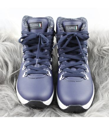 Warme Damen-Sneakers aus Leder MARINE ODER WEISS 38