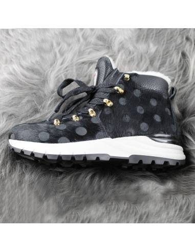 Bottines chaudes et luxueuses femme en peau vache fourrées mouton véritable Olang Lima II