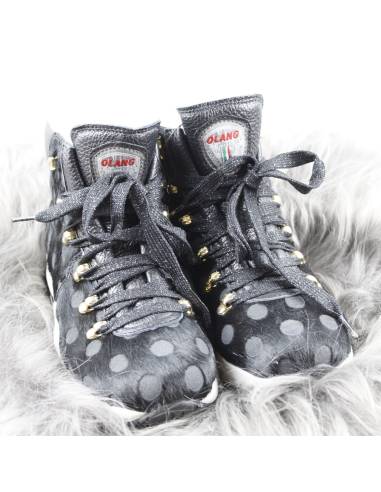 Warme Damen-Stiefeletten aus Kuhfell mit Futter aus echtem Lammfell Olang Lima 2