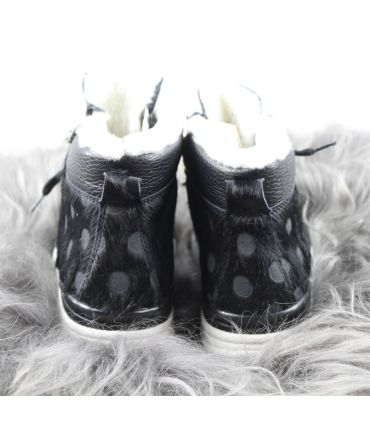 Women's warm cowhide boots with real sheepskin fur Olang Lima 2