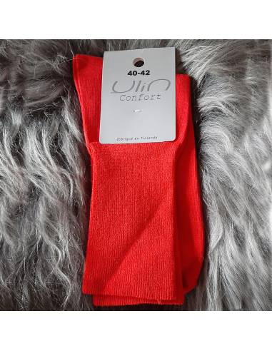 Women's and men's non-compressible cotton socks for sensitive legs