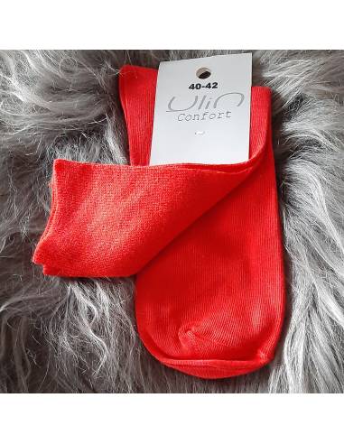 Women's and men's non-compressible cotton socks for sensitive legs