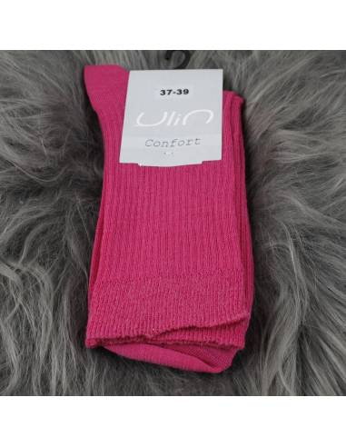 Chaussettes fines ville femme laine mérinos non comprimantes