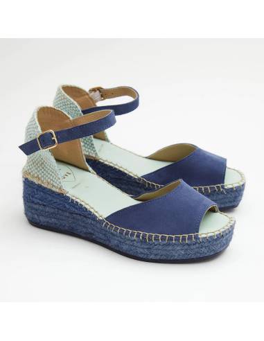 women's espadrilles in leather wedge sandals