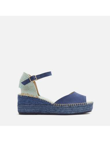 women's espadrilles in leather wedge sandals