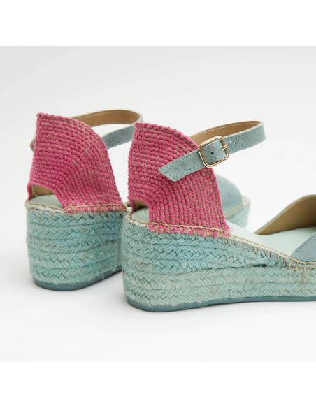 women's espadrilles in leather wedge sandals