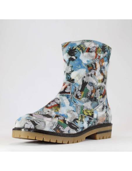 Women's warm boots in genuine cowhide Olang Peru
