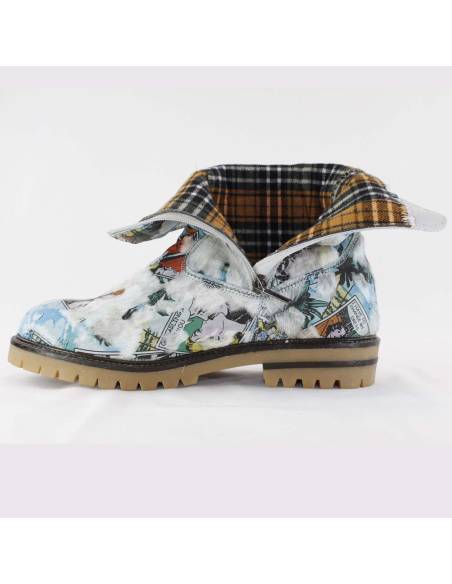 Women's warm boots in genuine cowhide Olang Peru
