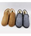 Warm lambskin slippers for men and women