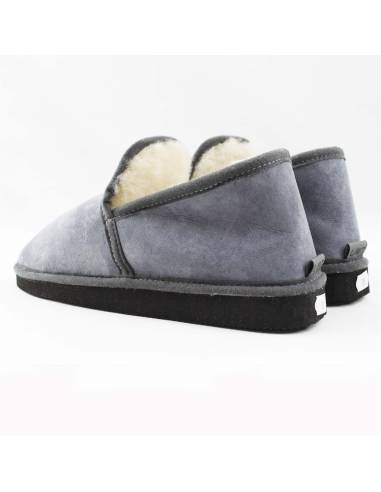 Cálidas zapatillas de piel de cordero para hombre o mujer