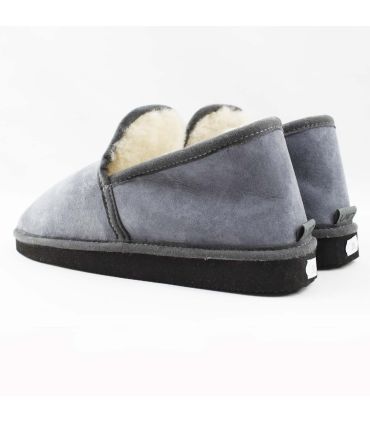 Cálidas zapatillas de piel de cordero para hombre o mujer
