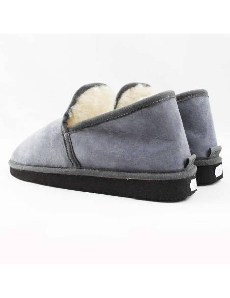 Warm lambskin slippers for men and women