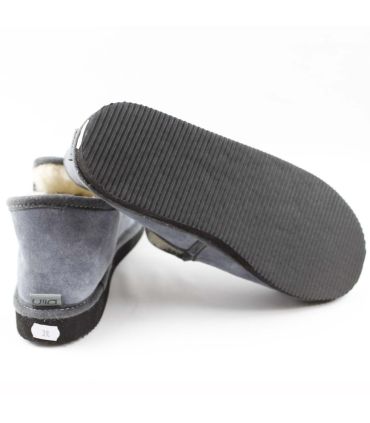 Cálidas zapatillas de piel de cordero para hombre o mujer