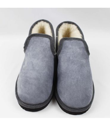 Cálidas zapatillas de piel de cordero para hombre o mujer