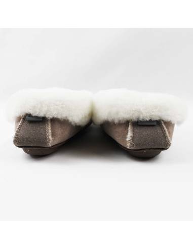 Chaussons mocassins nordiques femme en peau d'agneau tannage végétal