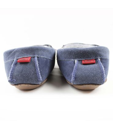 Men's slippers moccasin in guenuine lambskin