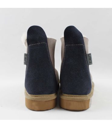 Chaussons Femme chauds et hauts en peau d'agneau
