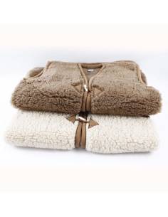 Waistcoat sleeveless pure wool with Brandenburg