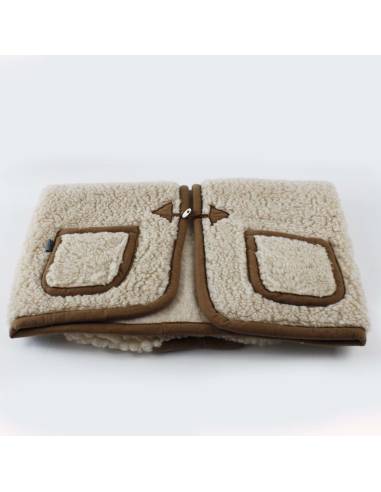 Waistcoat sleeveless pure wool with Brandenburg