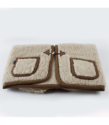 Gilet de Berger chaud  pure laine à brandebourg