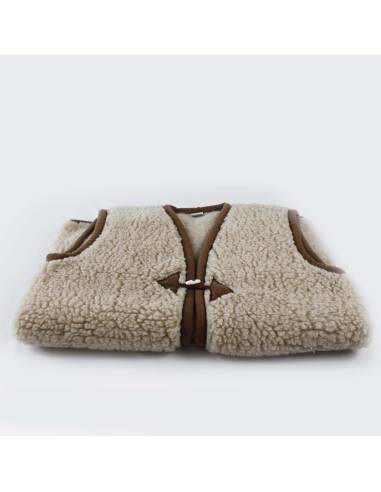 Gilet de Berger chaud  pure laine à brandebourg