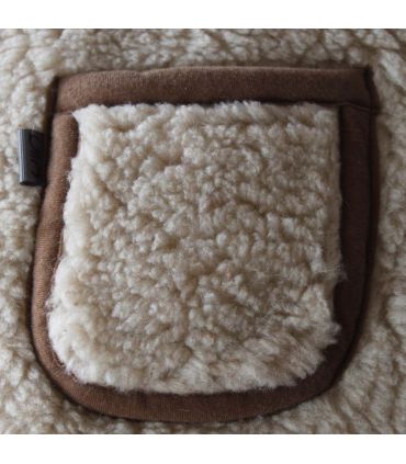 Gilet de Berger chaud  pure laine à brandebourg