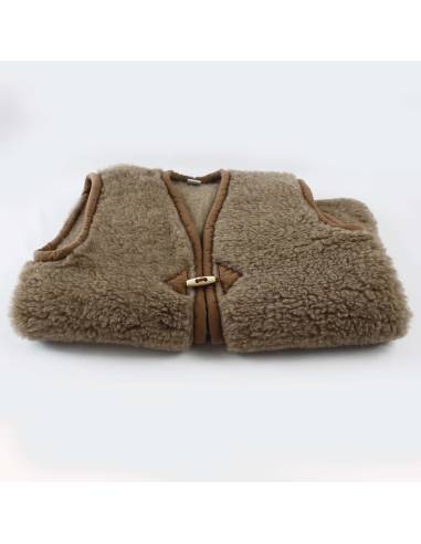 Gilet de Berger chaud  pure laine à brandebourg