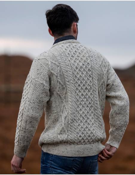 Jersey nórdico de cuello redondo para hombre o Mujer
