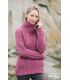 Women's Zip Cardigan pure merinowool red