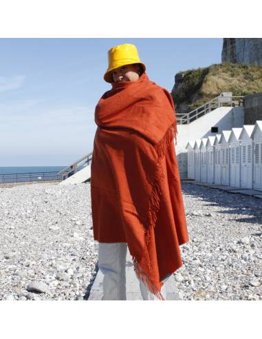 Chapeau Femme imperméable  Bob de pluie  ciré jaune
