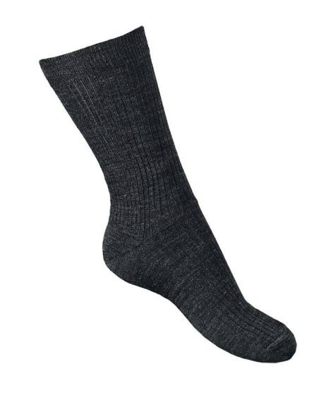 Chaussettes laine mérinos gris anthracite homme