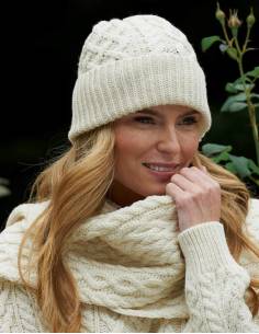 Thick warm scarf in pure merino wool