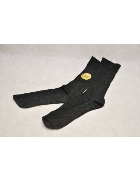 gris anthra chaussettes 75% laine mérinos anticomprimantes hommes