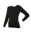 Women's warm jumper in silk and merino wool