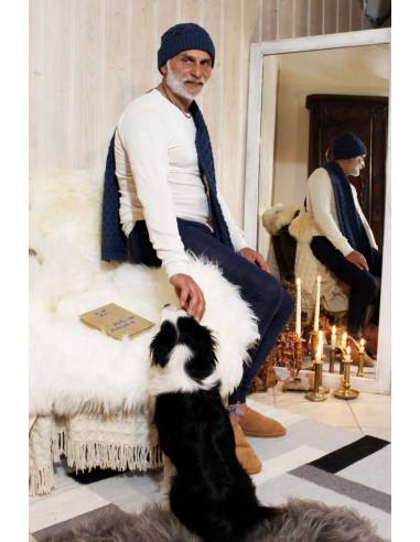 Jersey man handle long Wool and Silk