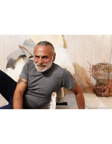 Jersey man handle short sleeve Wool and Silk