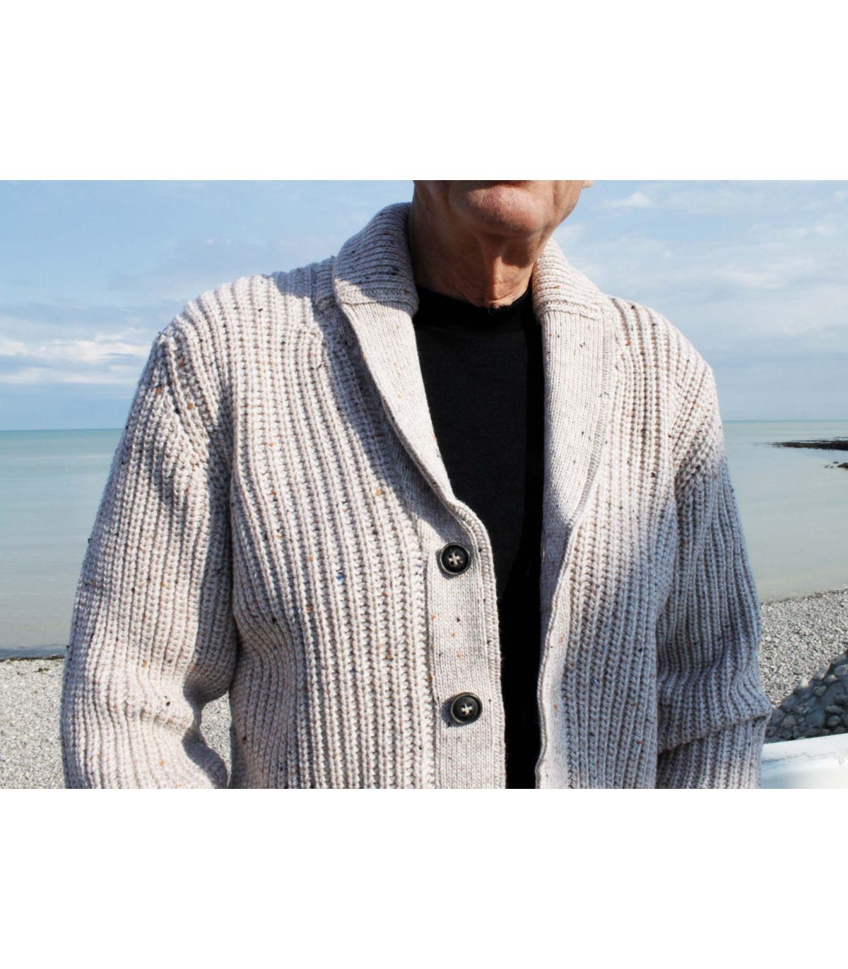 Cardigan fashion merinos homme