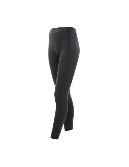 Legging chaud femme soie et laine mérinos gris