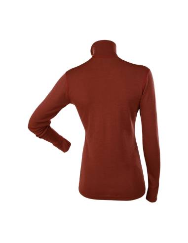Women's Polo turtle neck in pure merinowool