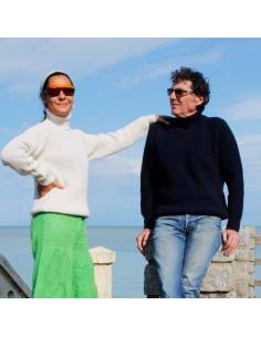 Submariner Rib Roll Neck Sweater for men in pure new wool
