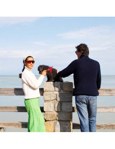 Submariner Rib Roll Neck Sweater for men in pure new wool